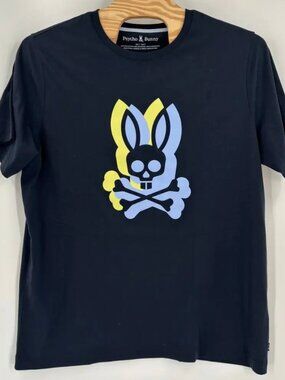 NWT Psycho Bunny Navy Men's 3XLT GROVES T Shirt Top Short Sleeves Pima Cotton